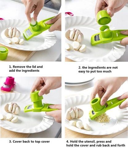 Broyeur d'ail au gingembre, presse à ail, râpe, éplucheur manuel, hachoir à ail, outil de hachage, accessoires de cuisine
