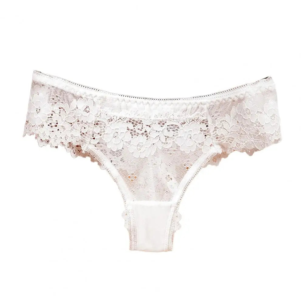 Sous-vêtements Sexy en dentelle pour femmes, culotte élégante en dentelle ajourée, Lingerie respirante, tentation brodée, intimes