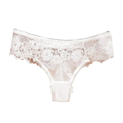 Sous-vêtements Sexy en dentelle pour femmes, culotte élégante en dentelle ajourée, Lingerie respirante, tentation brodée, intimes