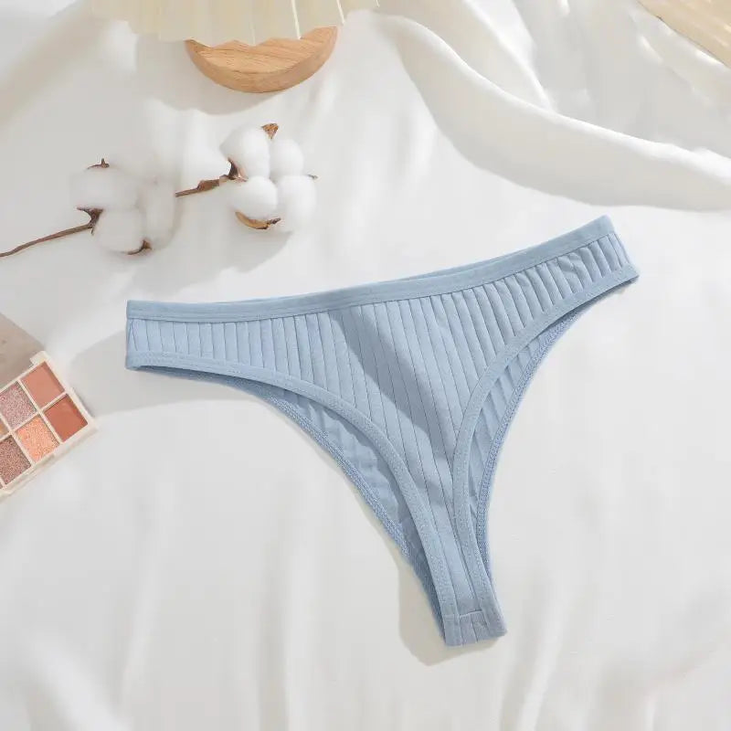 Strings en coton sans couture pour femmes, culotte sexy, taille basse, solide, respirant, confortable, doux, string, sous-pantalon, 8 pièces, ensemble