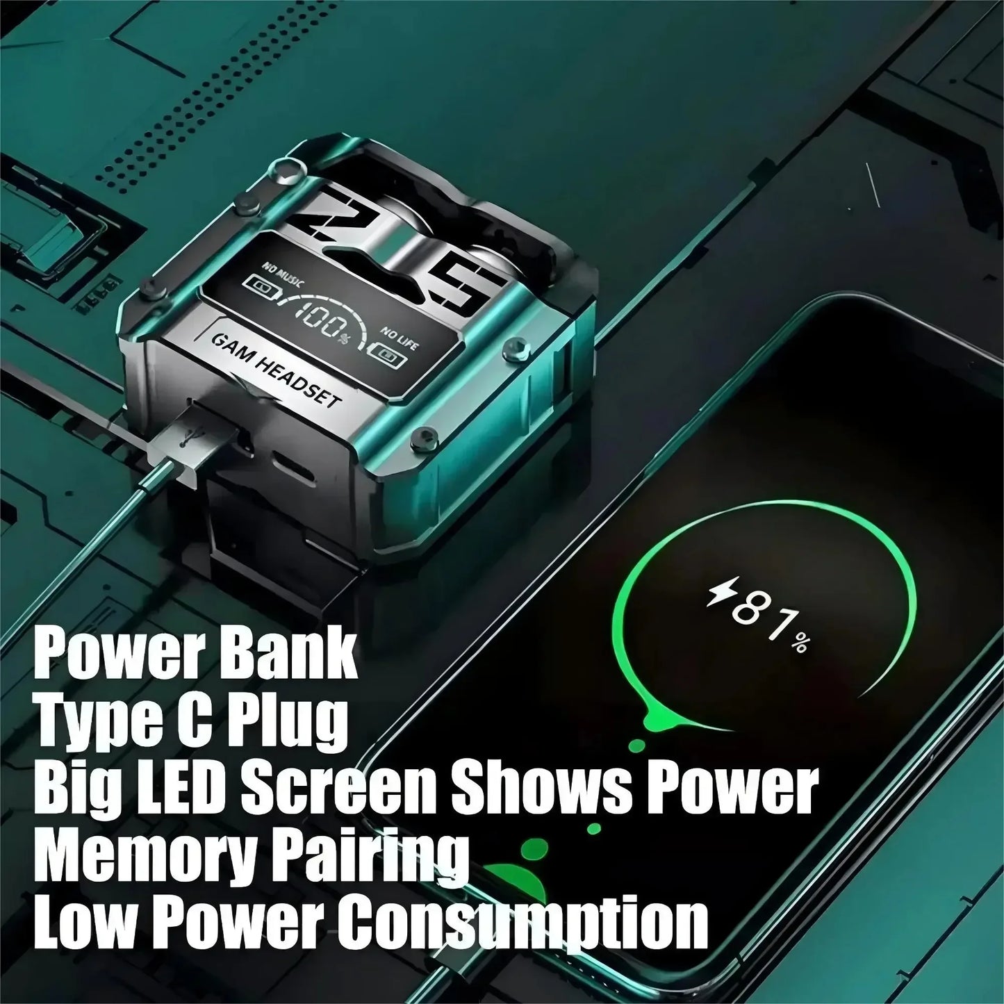 Écouteurs sans fil M25 TWS, Bluetooth 5.3, contrôle tactile, réduction du bruit, stéréo, écouteurs étanches, ensembles de sauna, originaux