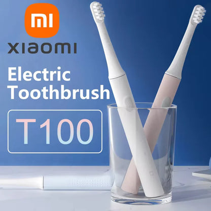 XIAOMI-Brosse à dents électrique sonique T100 Mi Smart, étanche IPX7, aste par USB, blanchiment des dents