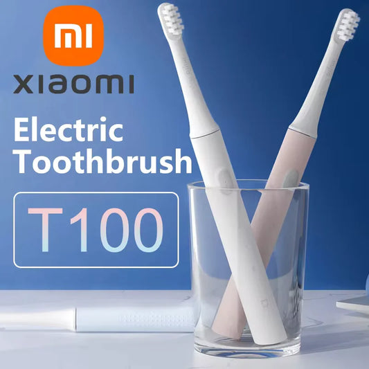 XIAOMI-Brosse à dents électrique sonique T100 Mi Smart, étanche IPX7, aste par USB, blanchiment des dents