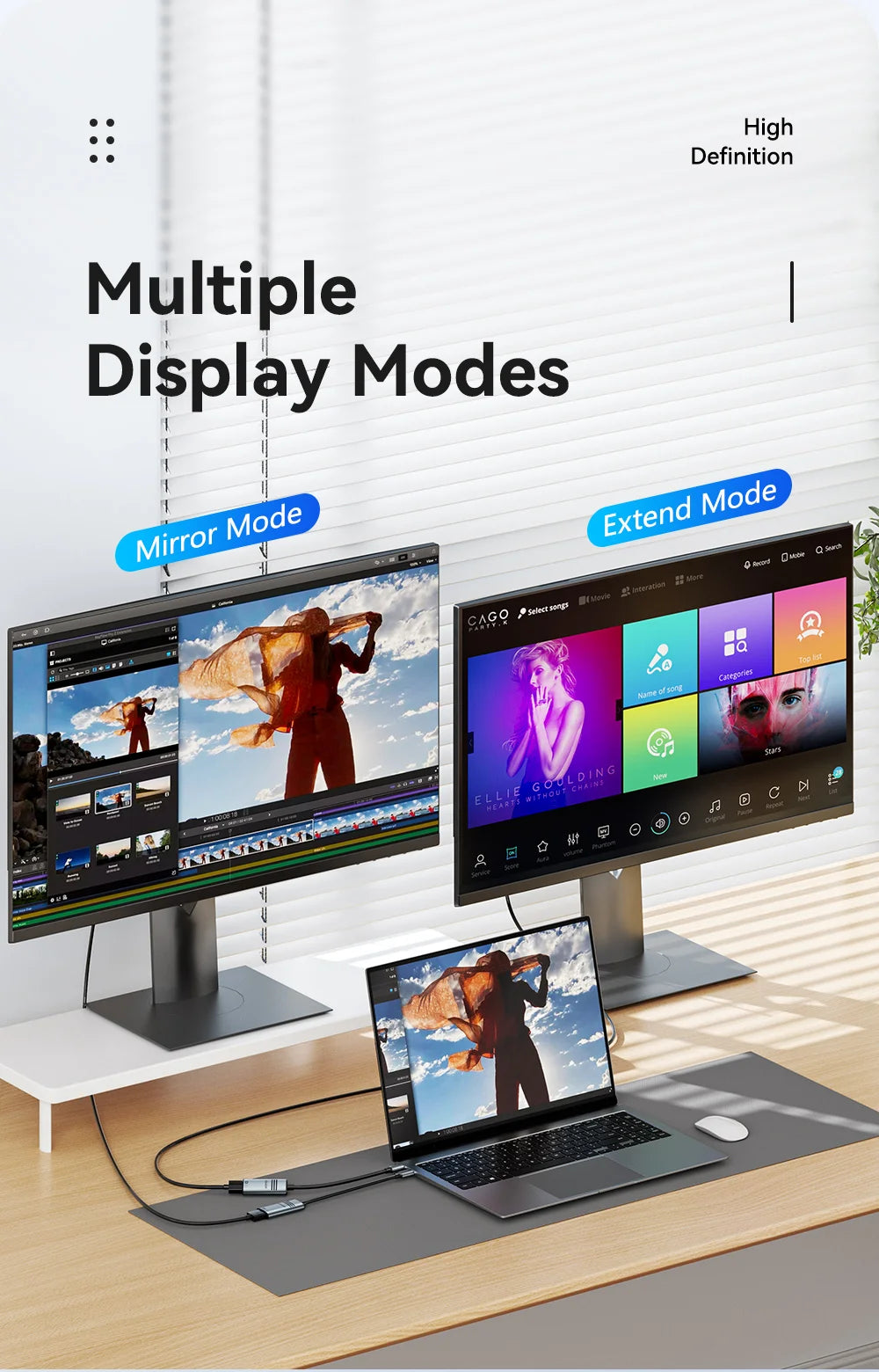 Essager adaptateur HDMI vers USB Type C pour iPhone MacBook Pro Air iPad Samsung Galaxy 8K @ 60Hz 4K @ 120Hz/144Hz convertisseur de câble TV HD