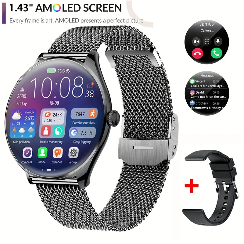 Nouveau Original Ultra mince Bluetooth appel SmartWatch femmes montres hommes sport Fitness Tracker fréquence cardiaque Smartwatch pour Android IOS