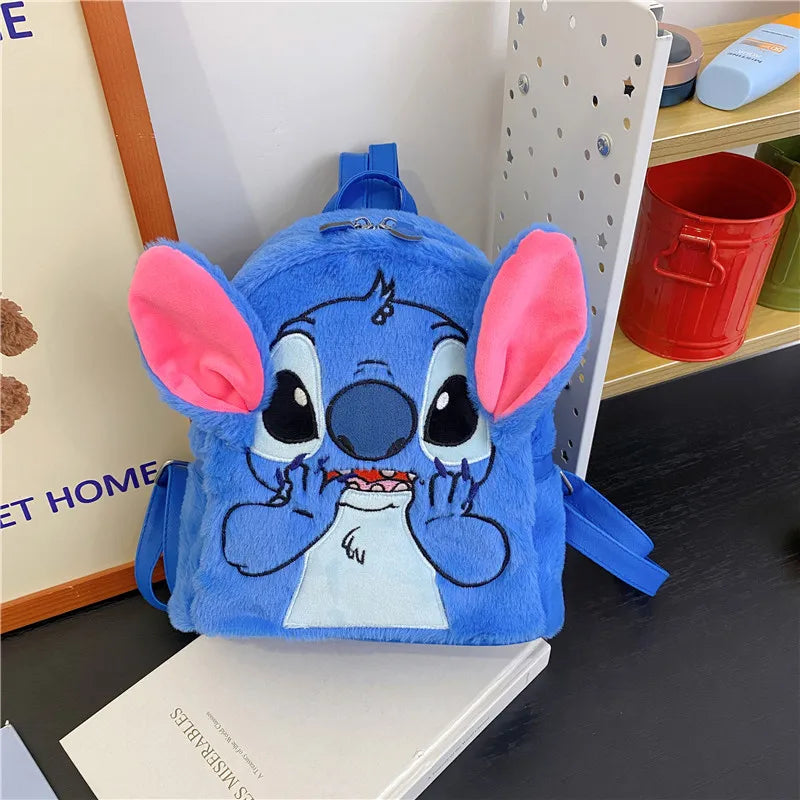 Nouveau sac à dos en peluche Disney Ins japonais point bleu dessin animé drôle grande capacité étudiant sac à dos sac de maternelle enfant cadeau