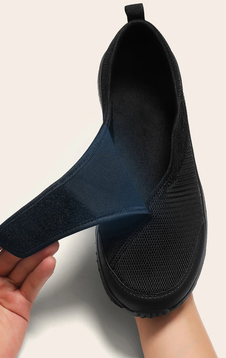 Femmes orthopédiques pieds larges gonflés marche chaussures décontractées unisexe pouce éversion réglage doux confortable diabétique homme chaussures