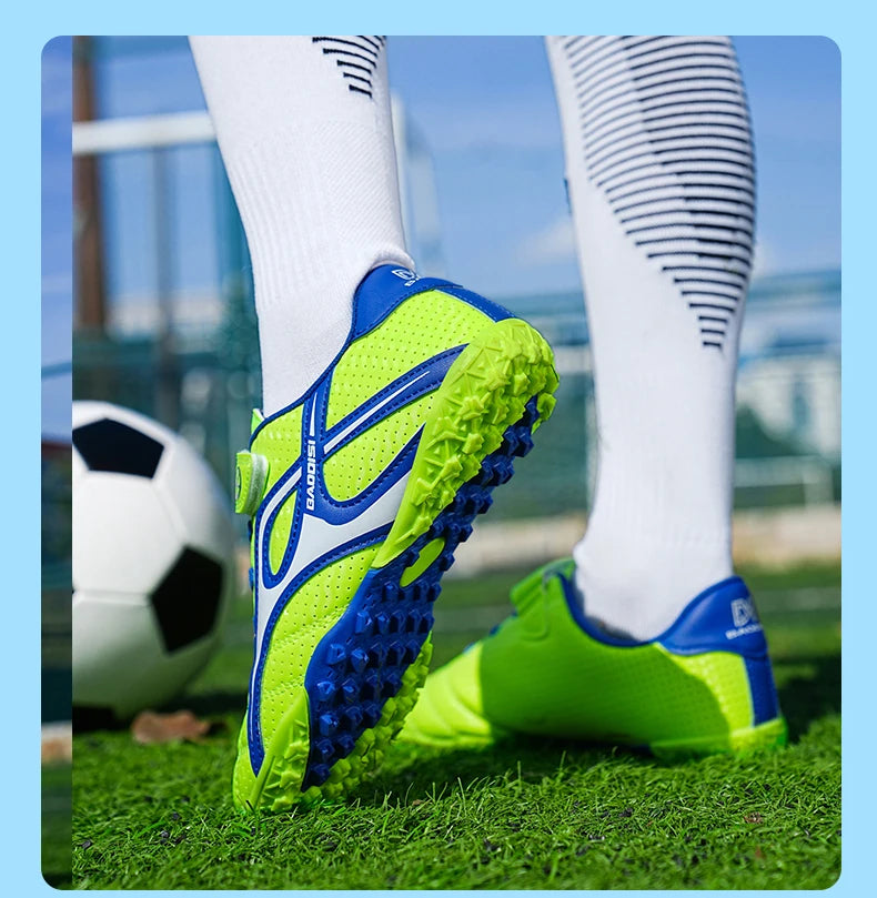 Chaussures de football professionnelles d'intérieur pour enfants, chaussures de terrain de football pour garçons, baskets originales, match rapide, TF, AG Society, Aleats