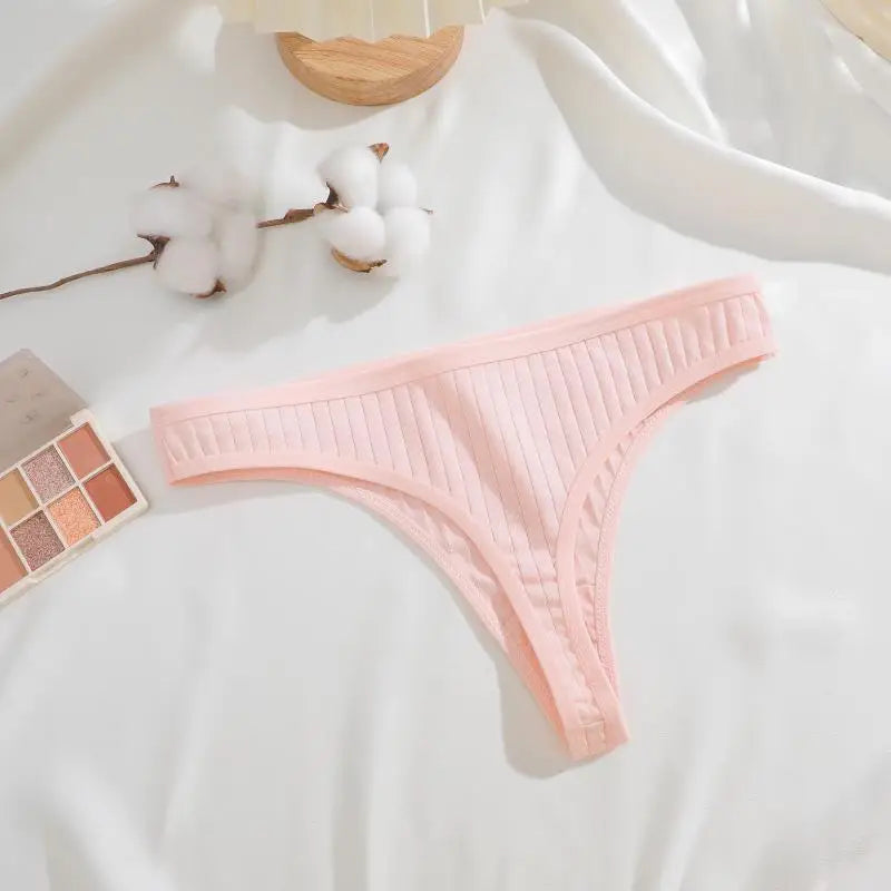 Strings en coton sans couture pour femmes, culotte sexy, taille basse, solide, respirant, confortable, doux, string, sous-pantalon, 8 pièces, ensemble