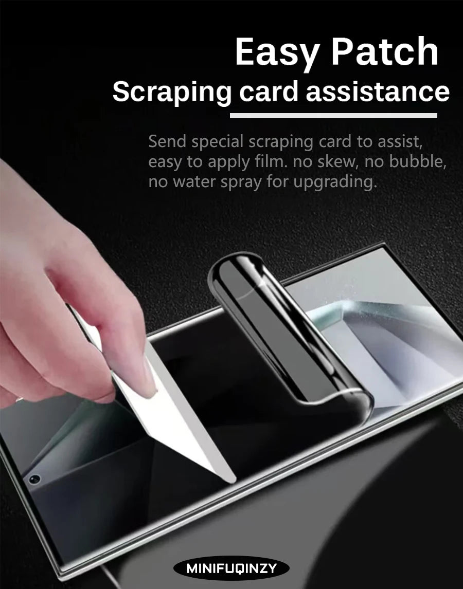 Film auto-réparateur pour Samsung Galaxy S25 Ultra S24 S23 S22 S20 Plus, 3 pièces, protecteur d'écran de confidentialité, déverrouillage S21 5G Note 20, pas du verre