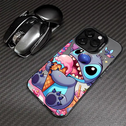 Étui animaux de dessin animé mignon pour Apple IPhone 16 11 15 13 14 Pro Max 12 15 Plus 11Pro, lentille mate, protection plaquée