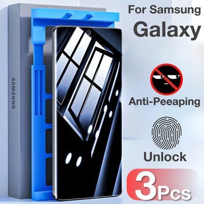 3 pièces pour Samsung Galaxy S25 S24 S23 S22 Ultra S21 S20 S10 S9 PLUS Note 20 10 9 8 protecteur d'écran avec Kit, pas en verre trempé