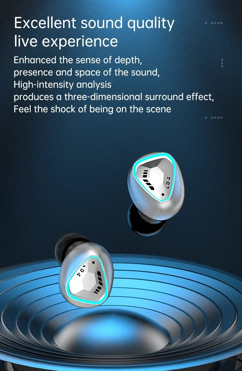 TWS M45 Bluetooth écouteurs 5.3 sans fil bluetooth casque antibruit casques avec Microphone casque pour Xiaomi Redmi