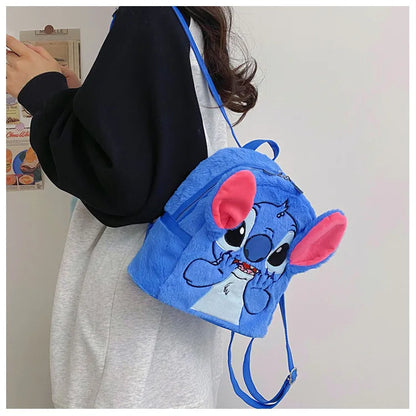 Nouveau sac à dos en peluche Disney Ins japonais point bleu dessin animé drôle grande capacité étudiant sac à dos sac de maternelle enfant cadeau