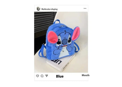 Nouveau sac à dos en peluche Disney Ins japonais point bleu dessin animé drôle grande capacité étudiant sac à dos sac de maternelle enfant cadeau