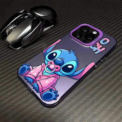 Étui animaux de dessin animé mignon pour Apple IPhone 16 11 15 13 14 Pro Max 12 15 Plus 11Pro, lentille mate, protection plaquée