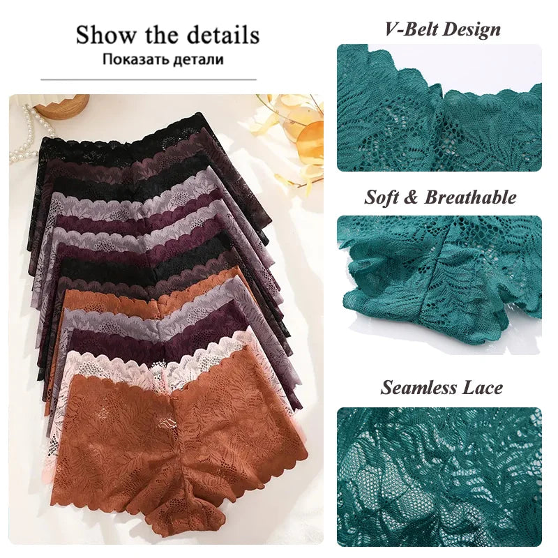 14 pièces/ensemble femmes dentelle Boyshorts Sexy caleçons taille basse culottes dames mode florale sous-vêtements en dentelle S-XL filles culotte intimes