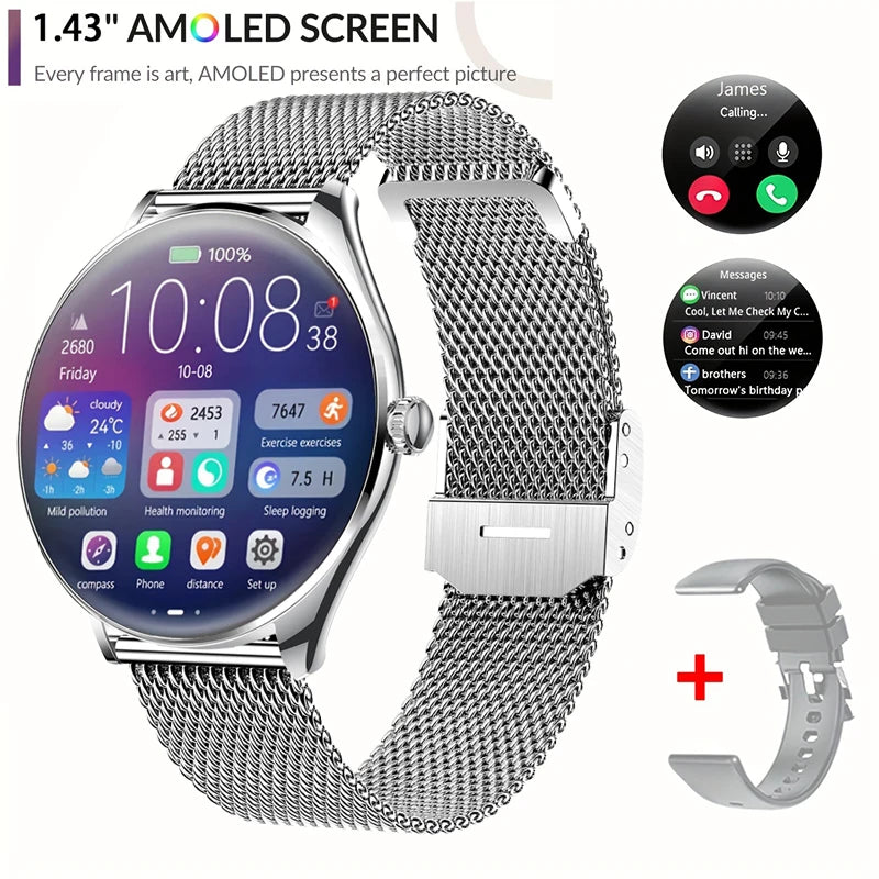Nouveau Original Ultra mince Bluetooth appel SmartWatch femmes montres hommes sport Fitness Tracker fréquence cardiaque Smartwatch pour Android IOS