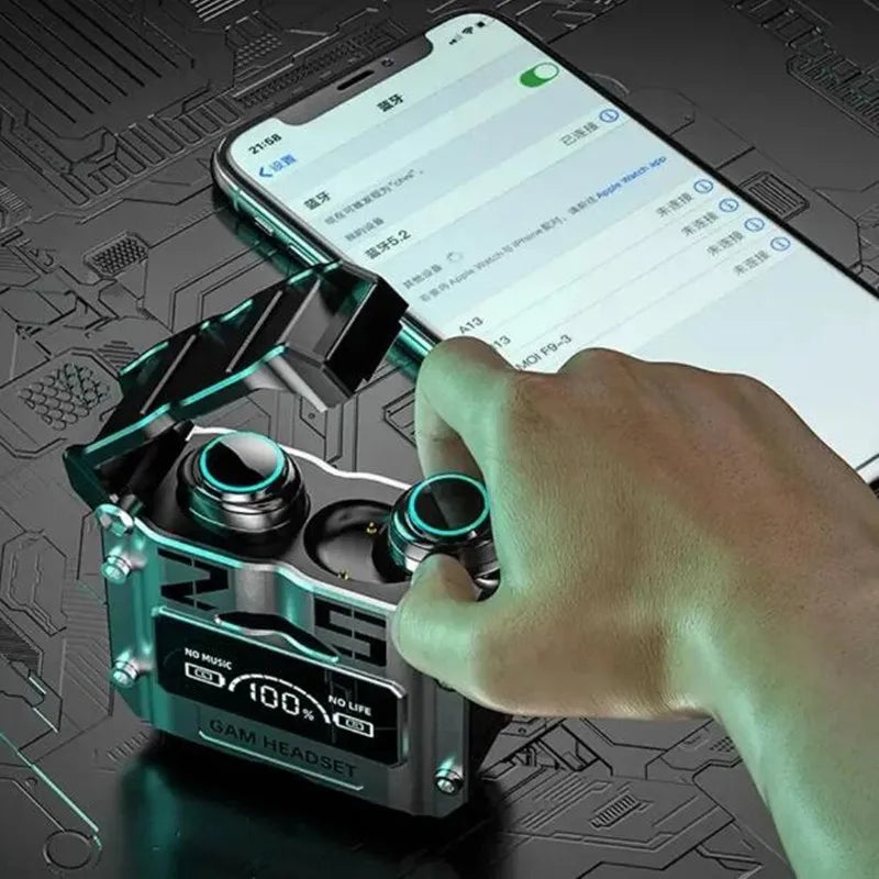 Nouveau TWS M25 Bluetooth 5.3 TWS casque sans fil avec affichage LED casque stéréo contrôle tactile écouteurs réduction du bruit