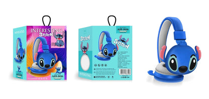 Nouveau Disney point sans fil Bluetooth casque AH-806 HIFI stéréo son pliable casques avec micro Anime dessin animé enfants cadeau