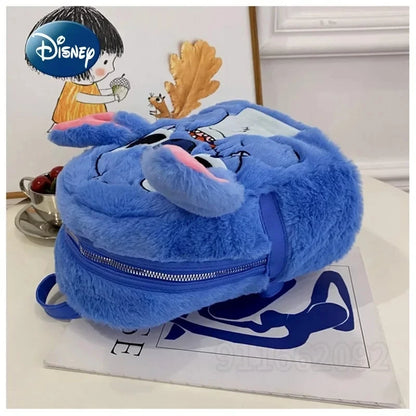 Nouveau sac à dos en peluche Disney Ins japonais point bleu dessin animé drôle grande capacité étudiant sac à dos sac de maternelle enfant cadeau