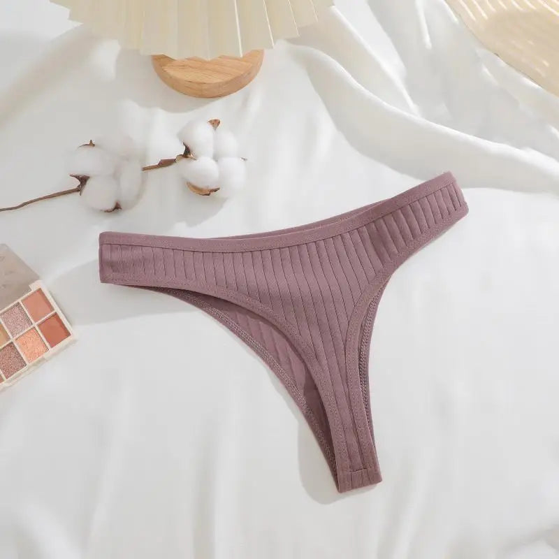 Strings en coton sans couture pour femmes, culotte sexy, taille basse, solide, respirant, confortable, doux, string, sous-pantalon, 8 pièces, ensemble