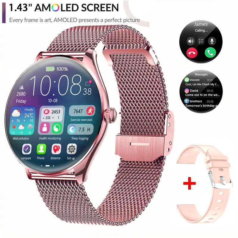 Nouveau Original Ultra mince Bluetooth appel SmartWatch femmes montres hommes sport Fitness Tracker fréquence cardiaque Smartwatch pour Android IOS