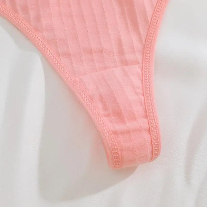 Strings en coton sans couture pour femmes, culotte sexy, taille basse, solide, respirant, confortable, doux, string, sous-pantalon, 8 pièces, ensemble