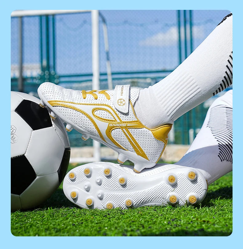 Chaussures de football professionnelles d'intérieur pour enfants, chaussures de terrain de football pour garçons, baskets originales, match rapide, TF, AG Society, Aleats