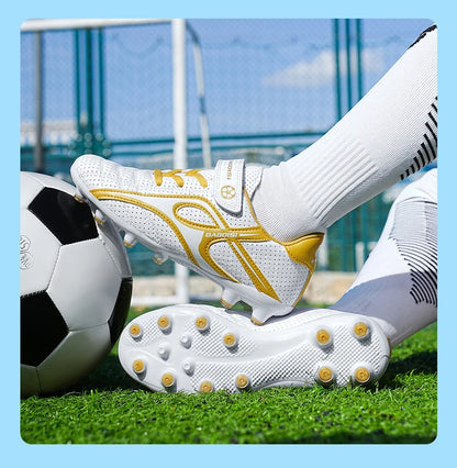 Chaussures de football professionnelles d'intérieur pour enfants, chaussures de terrain de football pour garçons, baskets originales, match rapide, TF, AG Society, Aleats