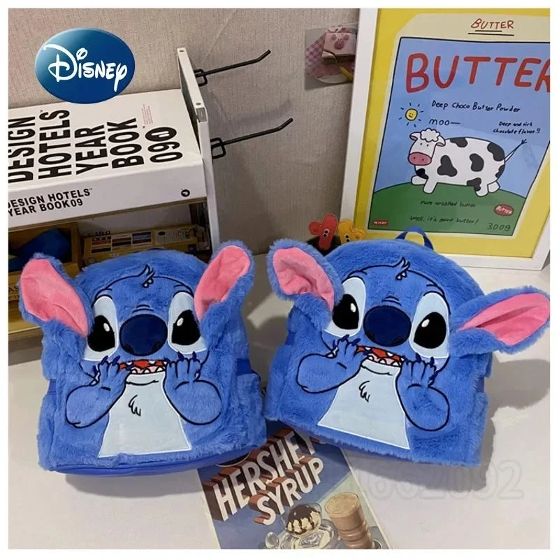 Nouveau sac à dos en peluche Disney Ins japonais point bleu dessin animé drôle grande capacité étudiant sac à dos sac de maternelle enfant cadeau
