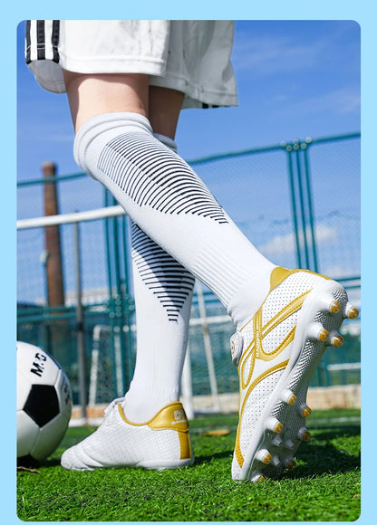 Chaussures de football professionnelles d'intérieur pour enfants, chaussures de terrain de football pour garçons, baskets originales, match rapide, TF, AG Society, Aleats