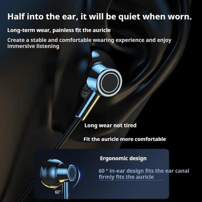 Écouteurs sans fil Bluetooth 5.4, avec écran HD, tour de cou, hi-fi, stéréo, réduction du bruit, pour Live Bluetooth 5.4 Headphones with HD Screen Wireless Headsets Neckband Earphones