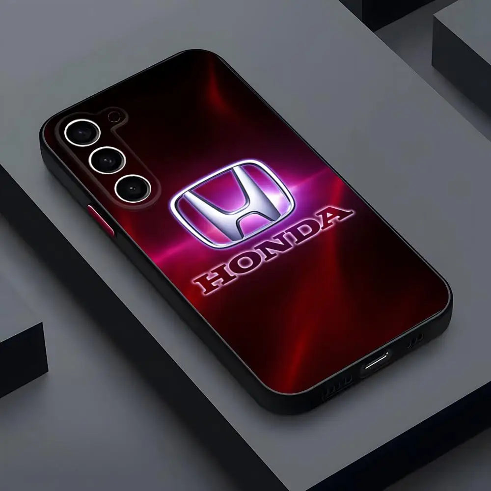 Coque de téléphone pour voitures de Performance rastar-h-hondaes, étui arrière de luxe mat Transparent pour Samsung S22 FE S23 Ultra S24 Plus S25