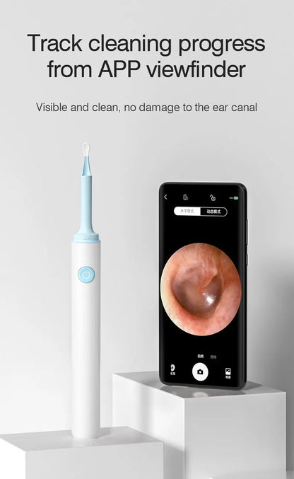 Endoscope d'oreille visuel sans fil avec caméra, outils de livres d'oreille, cuillère sûre, cure-oreille en silicone, dissolvant d'avertissement d'oreille, kanoscope Shoous, caméra 5MP