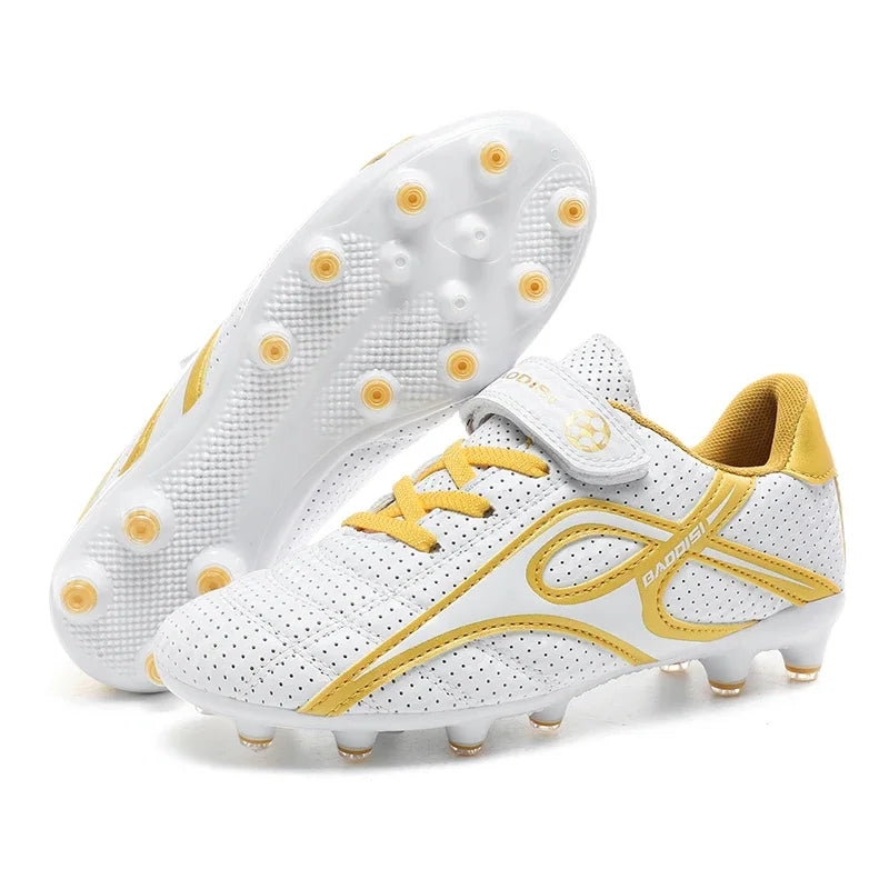 Chaussures de football professionnelles d'intérieur pour enfants, chaussures de terrain de football pour garçons, baskets originales, match rapide, TF, AG Society, Aleats