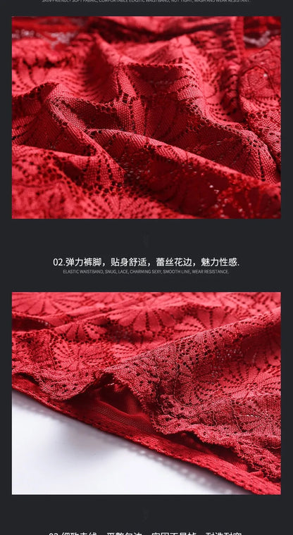 Sous-vêtements femmes taille haute lingerie sexy femmes évidé dentelle grande taille culottes slips ropa intérieur femenina ropa mujer