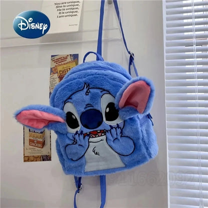 Nouveau sac à dos en peluche Disney Ins japonais point bleu dessin animé drôle grande capacité étudiant sac à dos sac de maternelle enfant cadeau